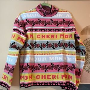 Anthropologie retro ski sweater